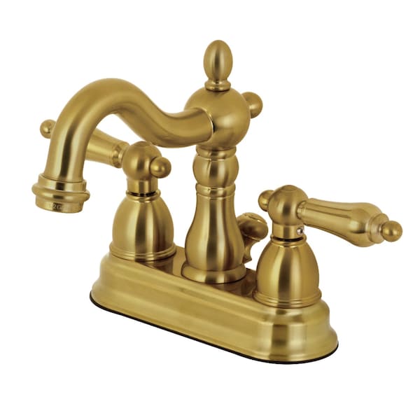 KB1607AL Heritage 4" Centerset Bathroom Faucet, Brushed Brass